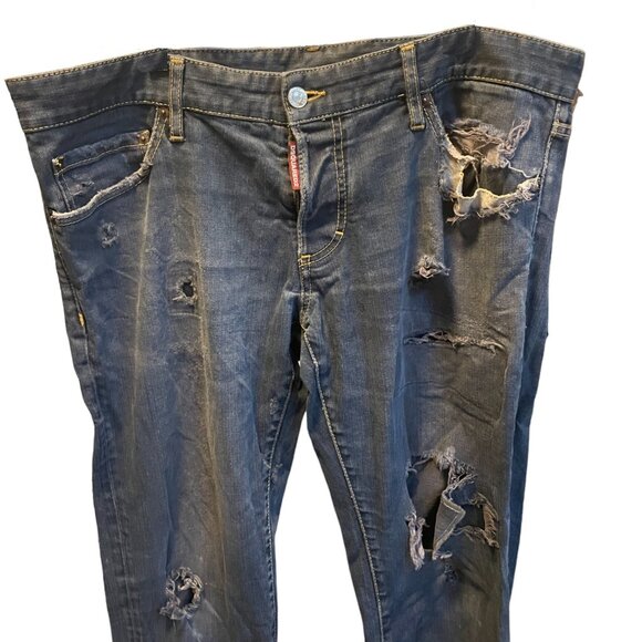 Dsquared2 Destroyed Slim Men’s Jeans - Picture 3 of 7
